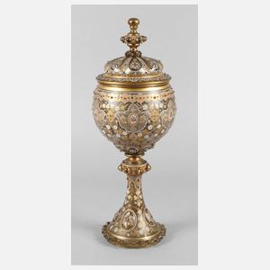 Großer Prunk-Deckelpokal Theresienthal