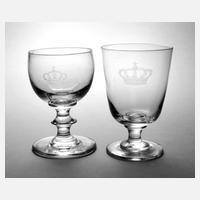 Zwei Trinkgläser aus Adelsbesitz111