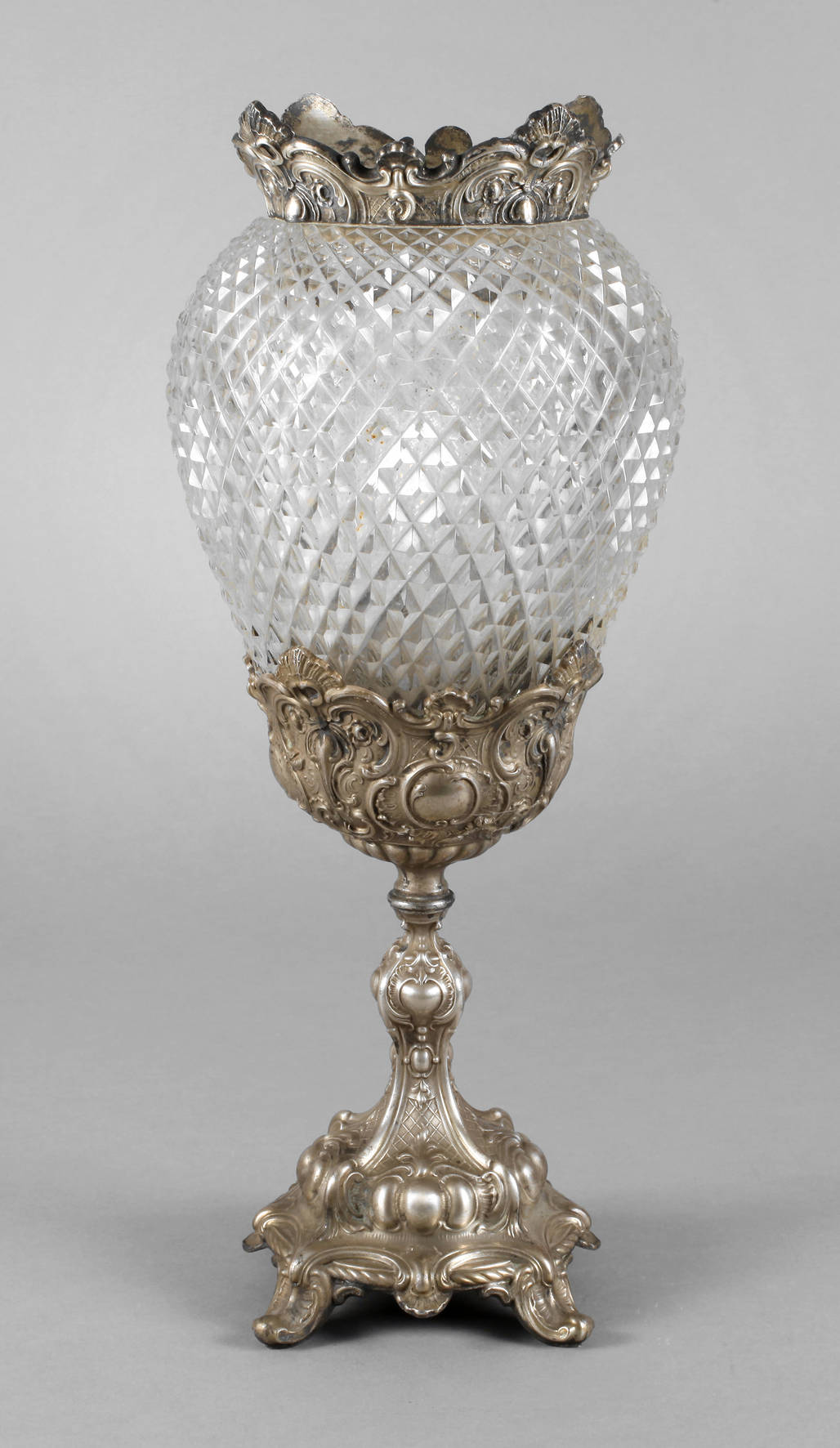 Großer Lampenfuß Silber