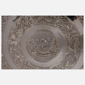 Malaysischer Silberteller