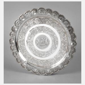 Malaysischer Silberteller