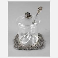 Marmeladenglas Silber ”Hildesheimer Rose”111
