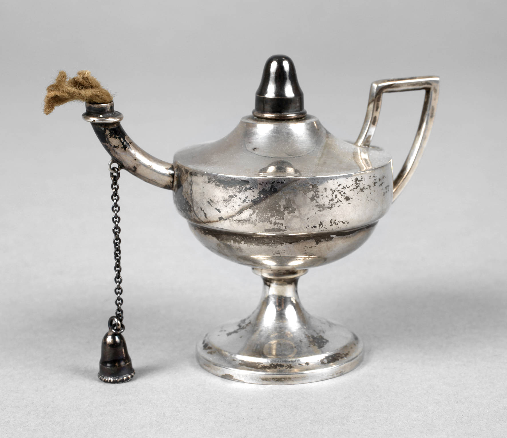 Kleine Öllampe Silber