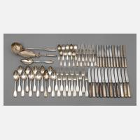 Großes Silberbesteck ”Augsburger Faden”111