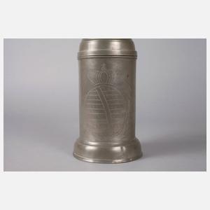 Sächsischer Zinn-Walzenkrug