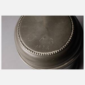 Sächsischer Zinn-Walzenkrug