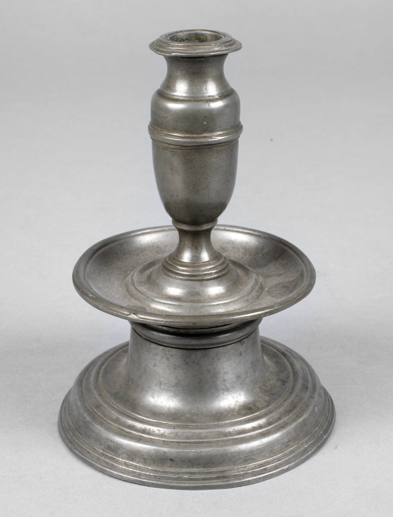 Zinn Scheibenleuchter