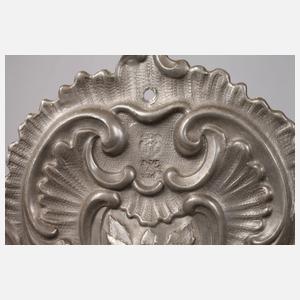 Paar Wandblaker Zinn