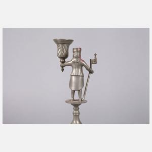 Paar Zinn-Bergmannsleuchter