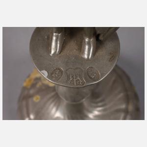 Paar Zinn-Bergmannsleuchter