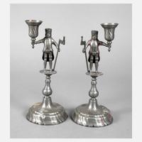 Paar Zinn-Bergmannsleuchter111