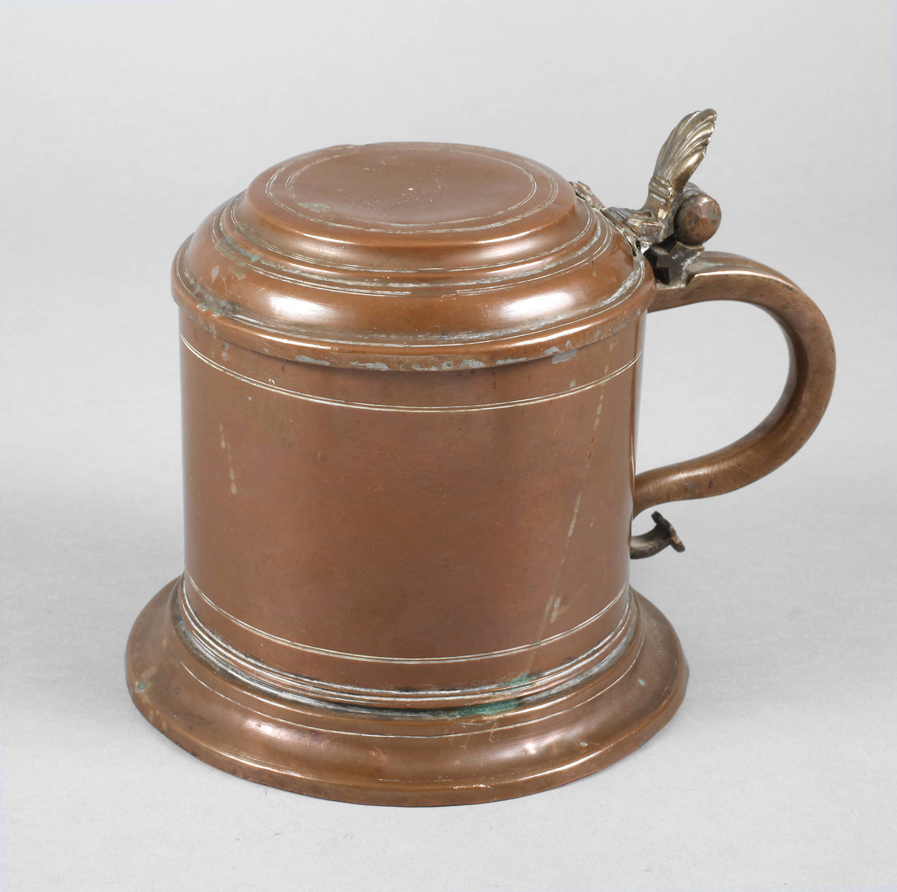 Barocker Kupfer-Walzenkrug