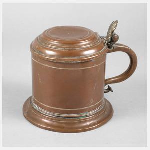 Barocker Kupfer-Walzenkrug