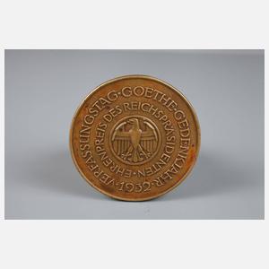 Bronzeplakette Goethe