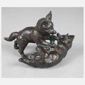 Fritz Heidenreich, spielende Füchse