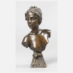 Emmanuel Villanis Jugendstilbüste ”Diana”