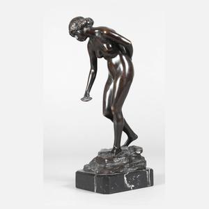 Ludwig Eisenberger, weiblicher Akt mit Muschelschale