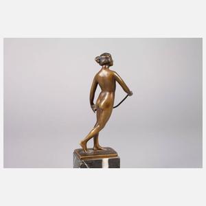 Otto Schmidt-Hofer, weiblicher Akt mit Gerte