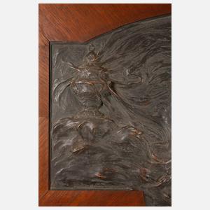 Vilim Amort, übergroßes Wandrelief Jugendstil