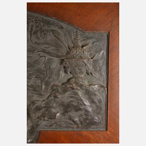 Vilim Amort, übergroßes Wandrelief Jugendstil