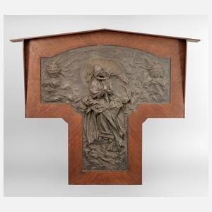 Vilim Amort, übergroßes Wandrelief Jugendstil