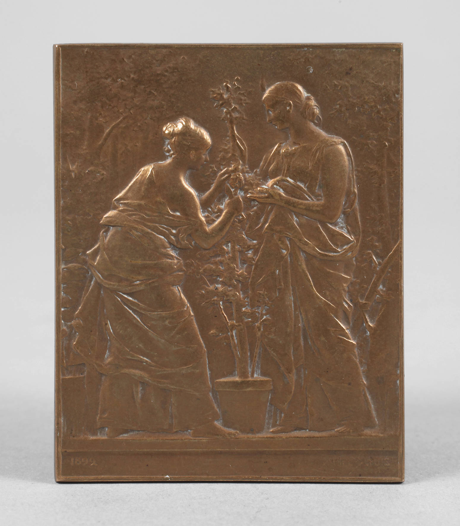 Jean Baptiste Daniel Dupuis, kleine Jugendstilplakette