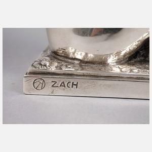 Bruno Zach, sitzender weiblicher Akt mit Papagei