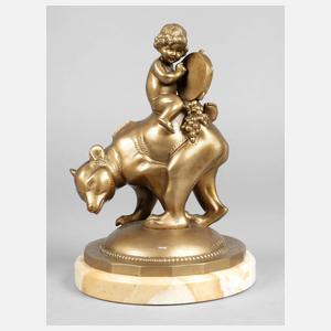 Edmund Meusel, Putto auf Bär