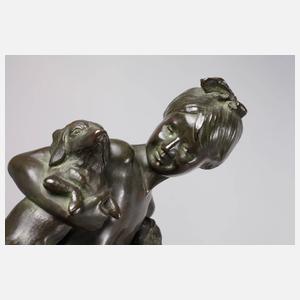 Peter Stammen, Mädchen mit Welpen