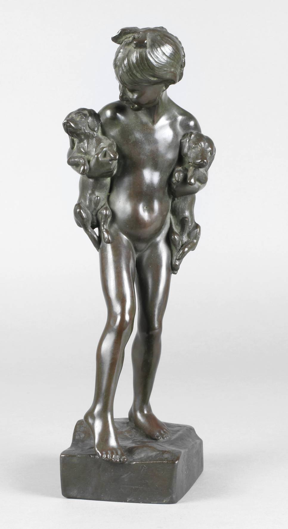 Peter Stammen, Mädchen mit Welpen