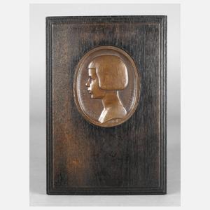 Peter Paul Pfeiffer, kleines Reliefbildnis Trudel Volk