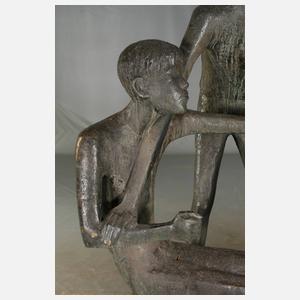 Monogrammist KH,  überlebensgroße Bronzegruppe