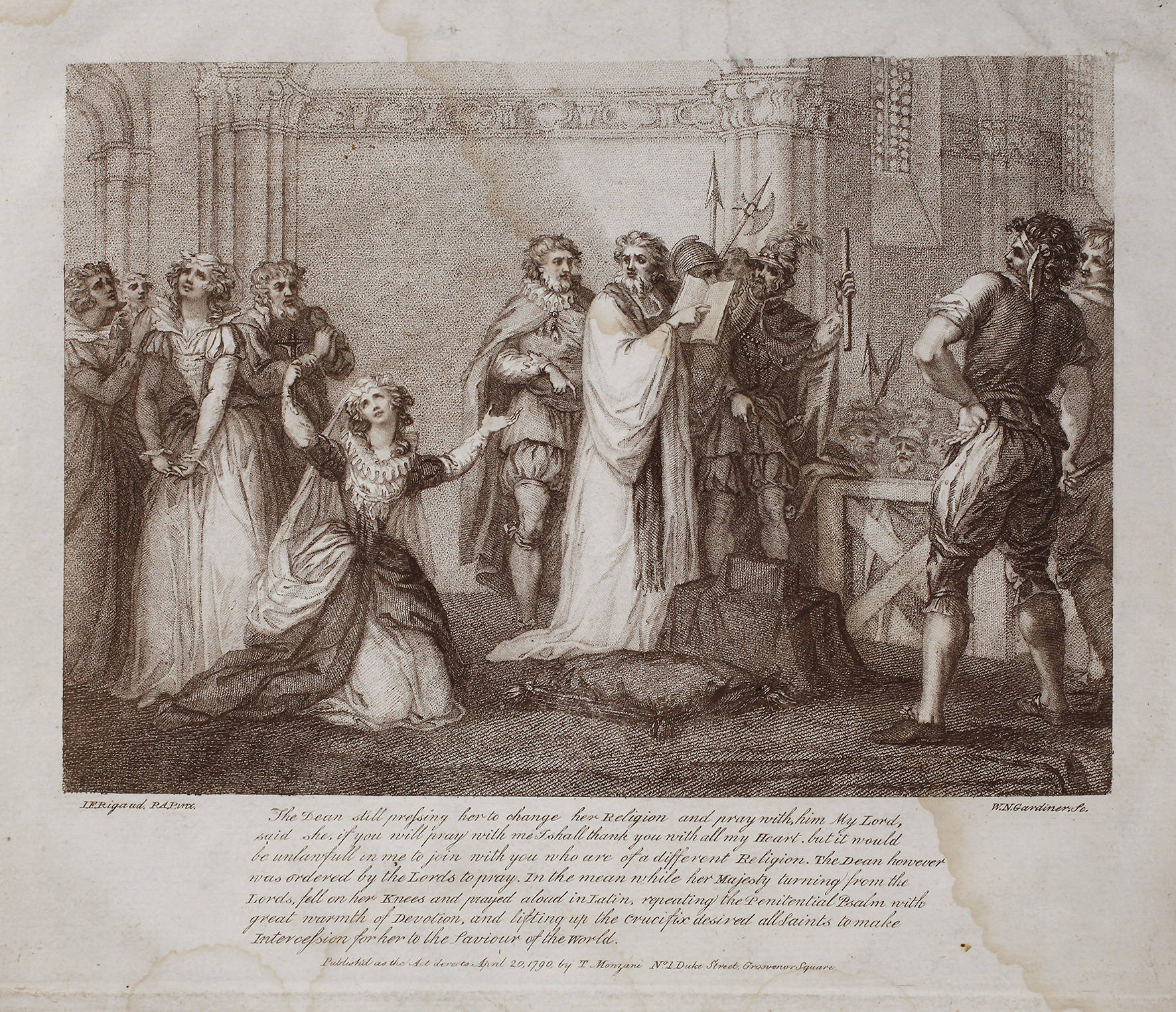 William Nelson Gardiner, Hinrichtung der Maria Stuart