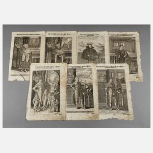 Johann Christian Marchand, 11 sächsische Herrscherportraits