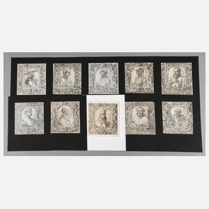 Tobias Stimmer, 10 Portraits um 1575