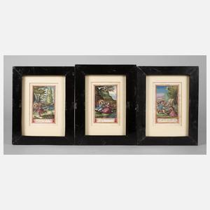 Boetius Adams Bolswert, attr., drei religiöse Illustrationen