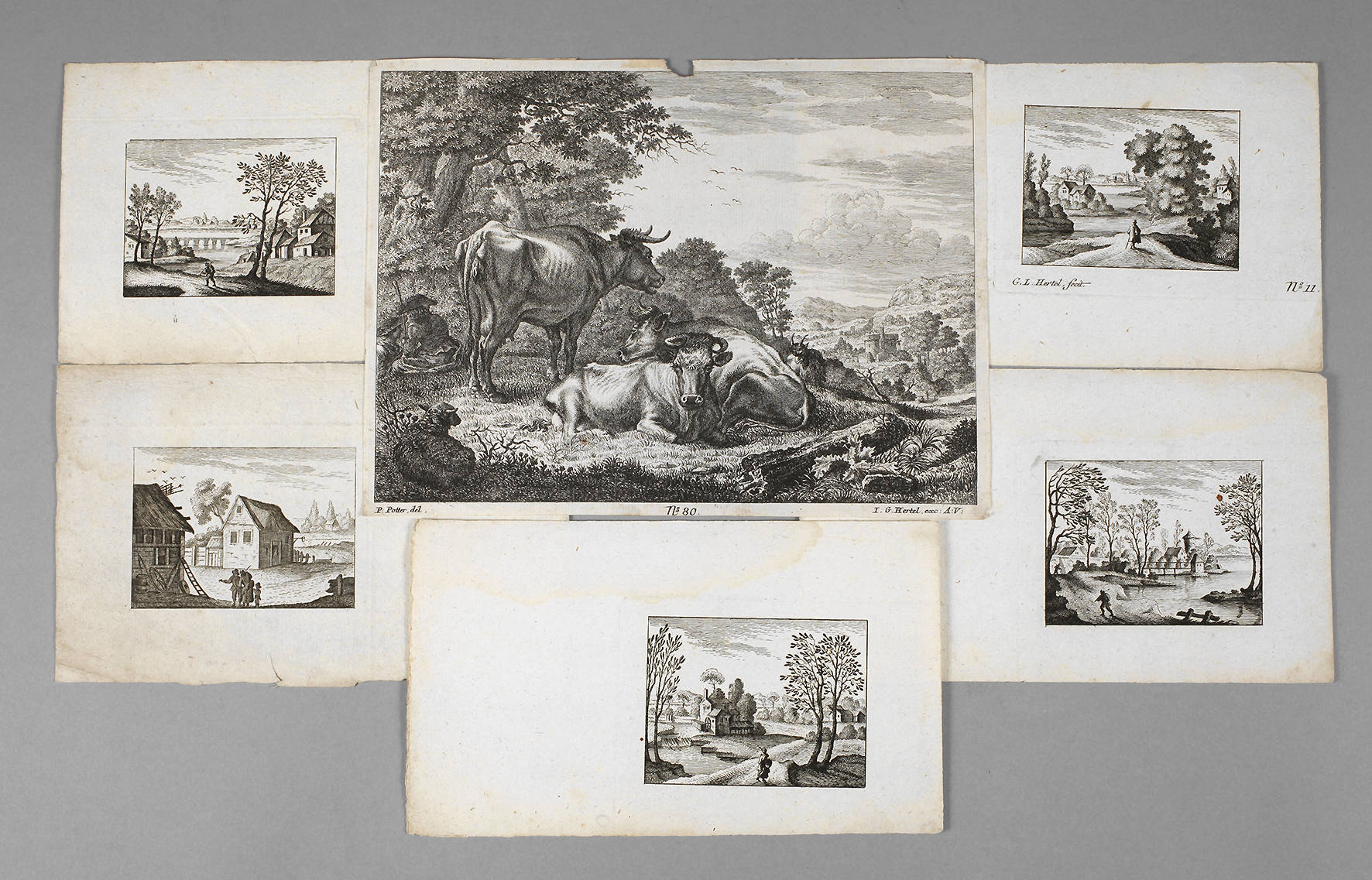 Johann Georg Hertel, bukolische Landschaft