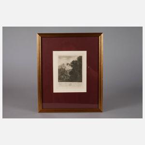 Johann Wolfgang von Goethe, Landschaft mit Wasserfall