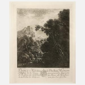 Johann Wolfgang von Goethe, Landschaft mit Wasserfall