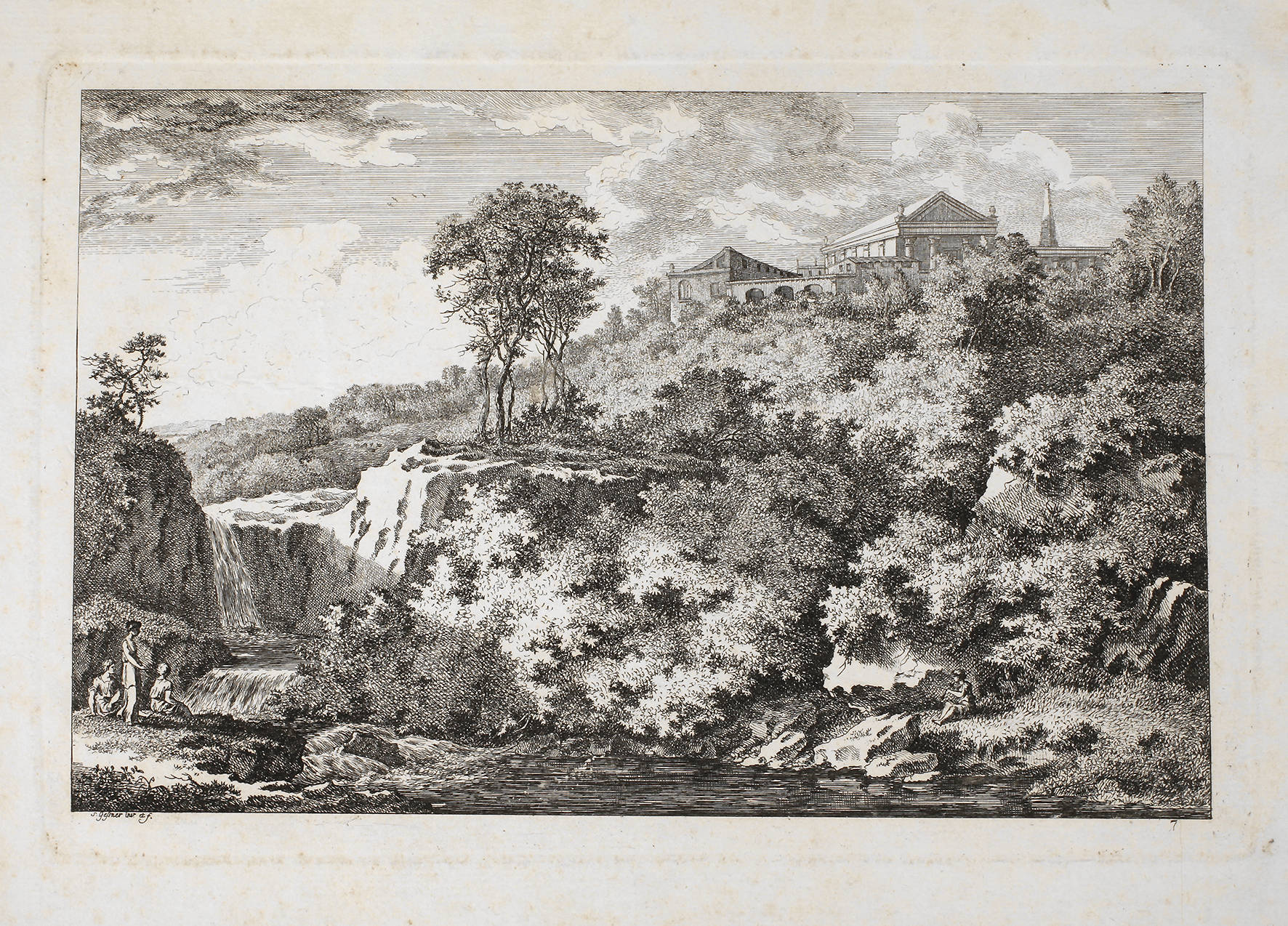 Salomon Gessner, arkadische Landschaft