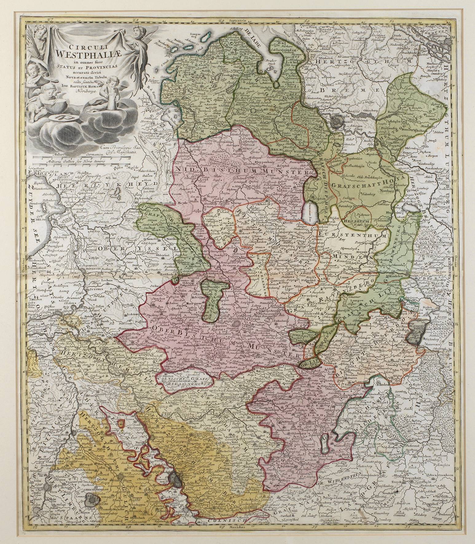 Johann Baptist Homann, Karte des westfälischen Kreises