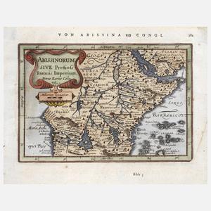 Pieter van den Keere, Karte Äthiopien