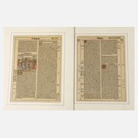 Zwei Buchseiten, Frühdrucke um 1520111