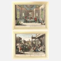 Georg Balthasar Probst, zwei Guckkastenbilder111