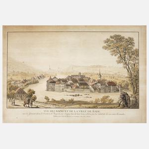 Christian von Mechel, ”Ansicht der Thermen und der Stadt Baden”