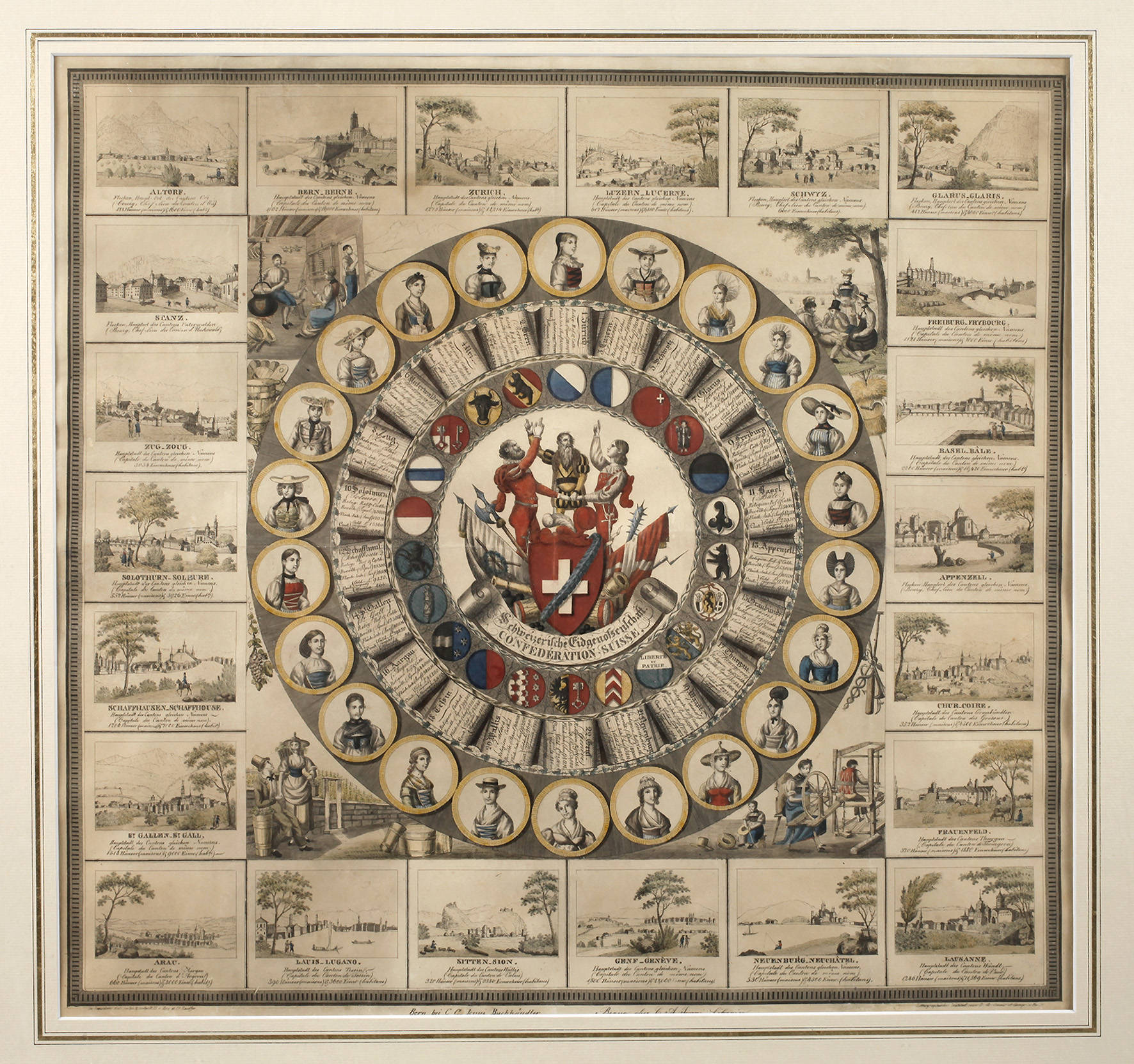 Schweiz seltenes Blatt ”Schweizerische Eidgenossenschaft”