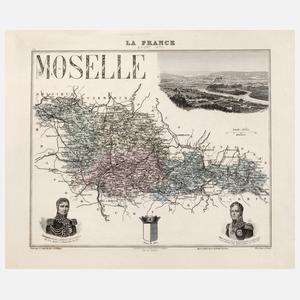 Karte Moselle 1870
