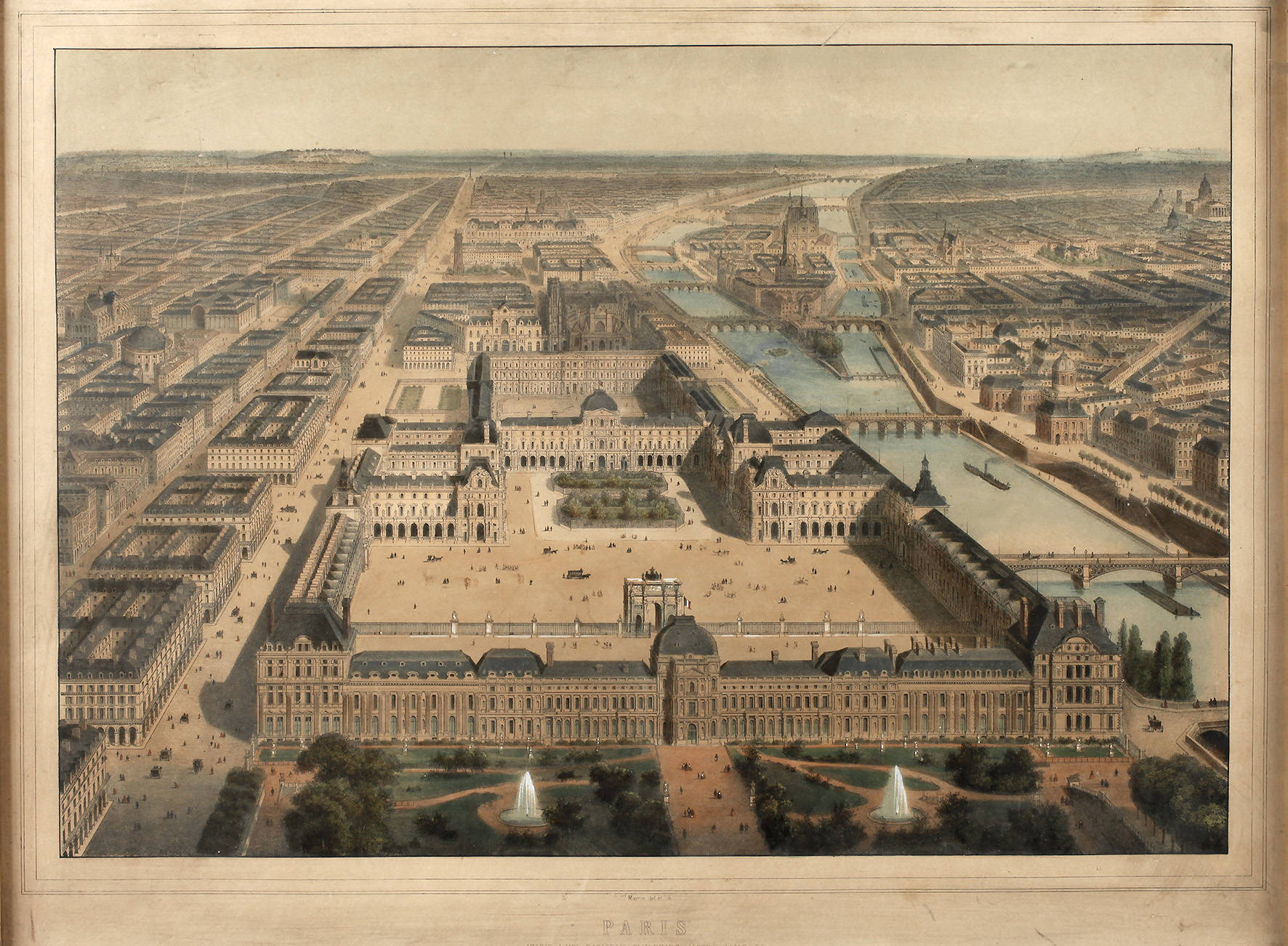 Ansicht Paris um 1870