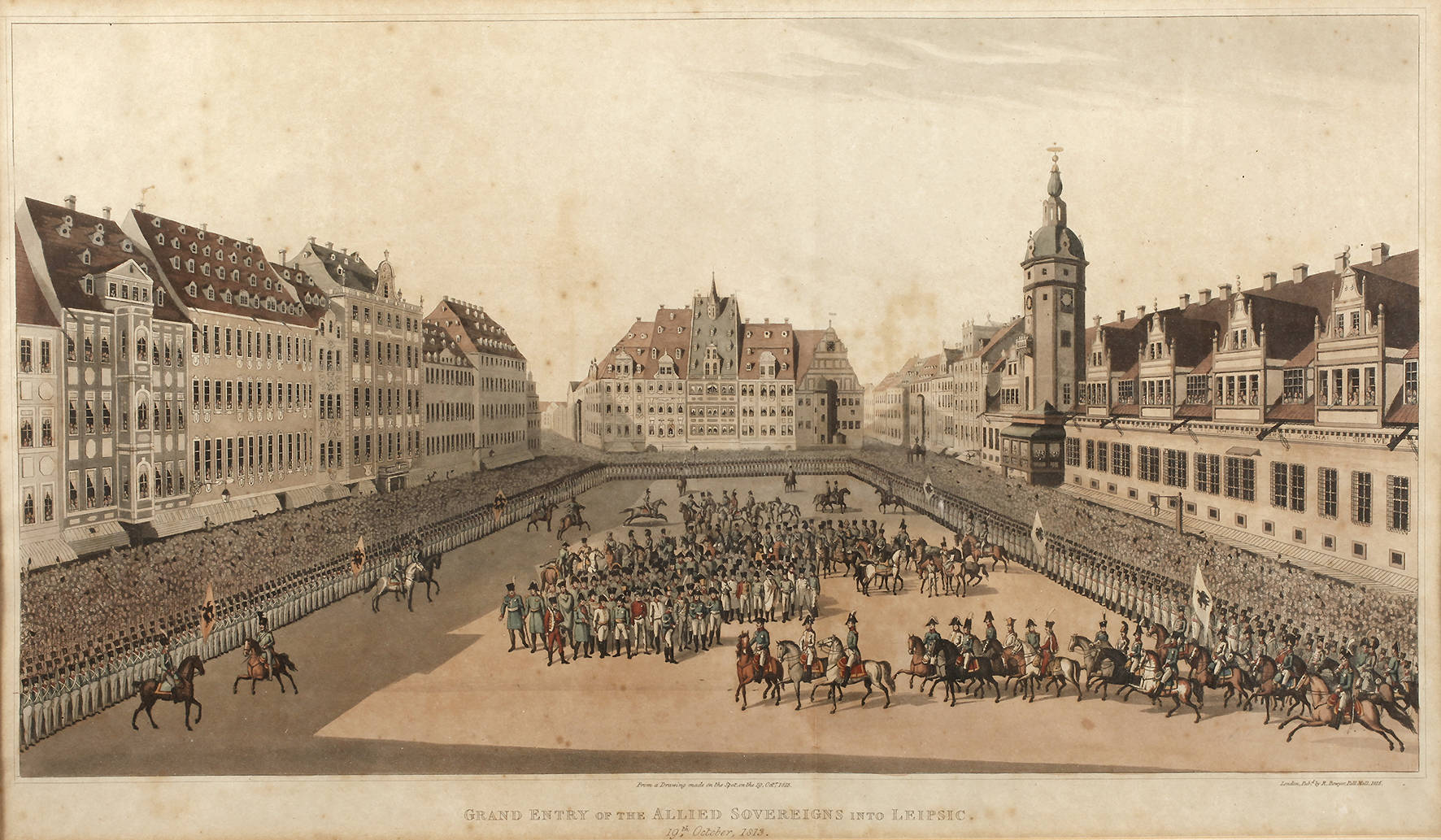 Einmarsch der napoleonischen Truppen nach Leipzig