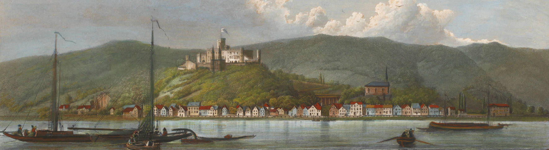 Panoramabild Schloss Stolzenfels und Capellen